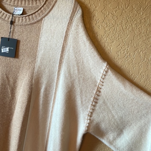 NWT ✨ ST. JOHN Cashmere Silk Blend Sweater - Picture 7 of 13
